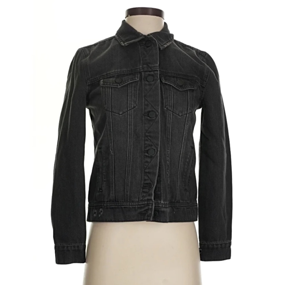 Old Navy Black Washed Denim Jacket